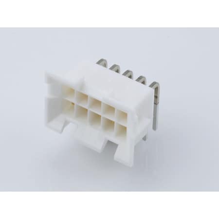 Molex Rectangular Power Connector, 10 Contact(S), Male, Solder Terminal, Receptacle 15246103